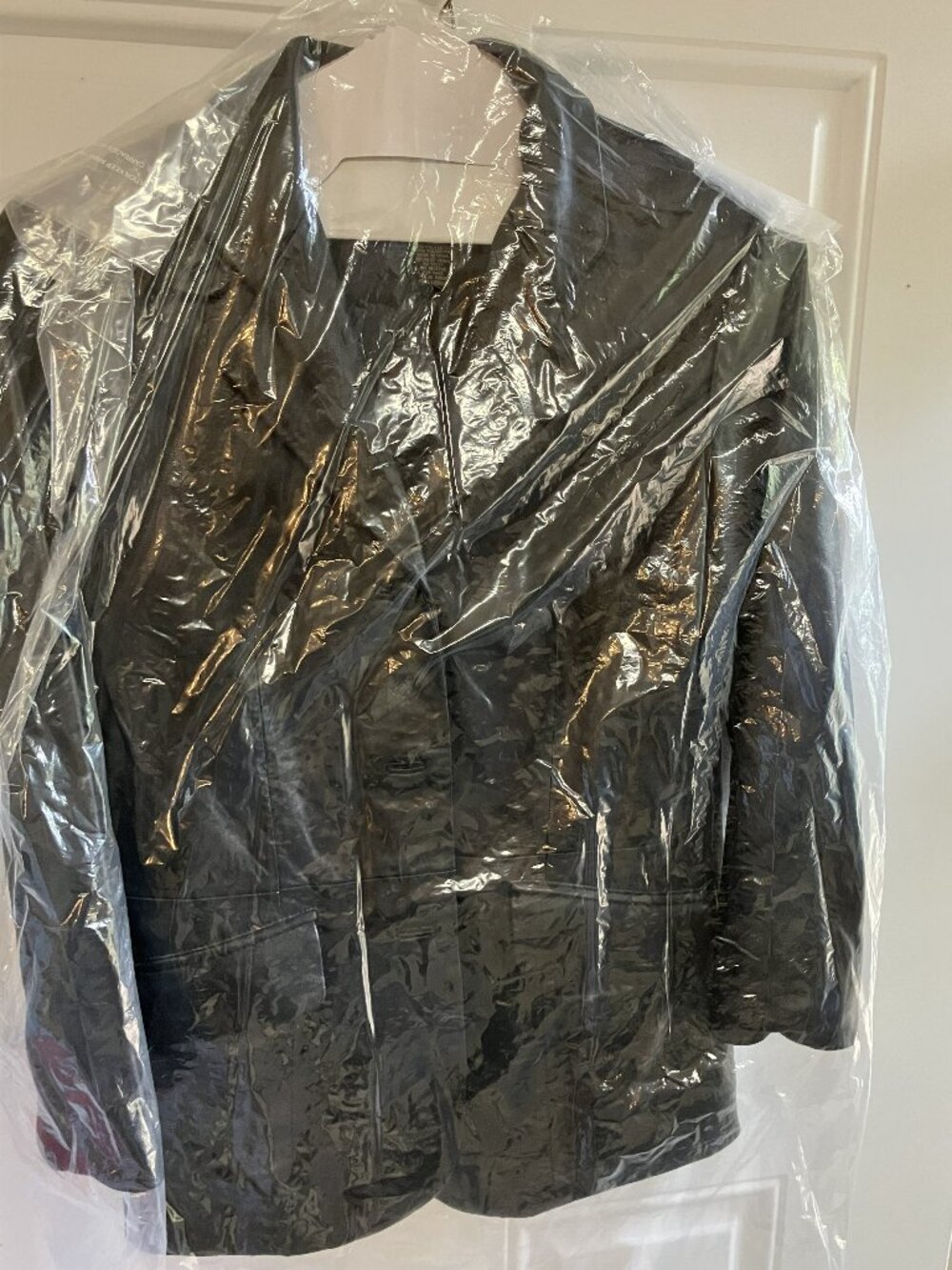 Woman's Black Genuine Leather Jacket